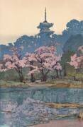 Jardin de pruniers dans le parc d'Ueno (Hiroshi Yoshida) - Muzeo.com