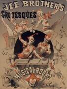 Jee Brothers grotesques Musical Rocks (Jules Chéret) - Muzeo.com