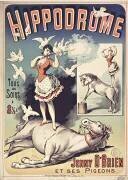 Jenny O'Brien et ses pigeons à l'Hippodrome (Charles Levy) - Muzeo.com