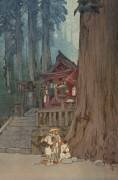 Journée brumeuse à Nikko (Hiroshi Yoshida) - Muzeo.com