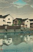 Journée nuageuse à Matsué dans la province d'Izumo (Izumo Matsue [kumoribi]), de la série 