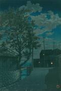 Kamezaki dans la province d'Owari (Hasui Kawase) - Muzeo.com
