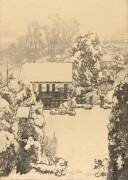 La neige à Nakazato (Hiroshi Yoshida) - Muzeo.com