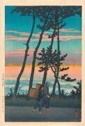 Le crépuscule à Nakaso (Nakaso no yu) (Hasui Kawase) - Muzeo.com