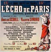 L'Echo de Paris, journal quotidien. Rédacteur en chef Aurélien Scholl, Directeur Valentin Simond... Rue Drouot,8, Paris (anonyme) - Muzeo.com