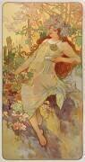 Les quatre saisons : l'Automne (Alfons Mucha) - Muzeo.com
