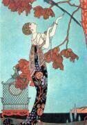 L'Oiseau volage : J'avais un perroquet bleu dont j'étais folle (George Barbier) - Muzeo.com