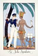 Marin avec Indienne des îles indiennes occidentales (George Barbier) - Muzeo.com