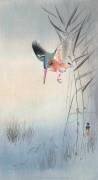 Martin-pêcheur à la recherche de poissons (Ohara Koson) - Muzeo.com