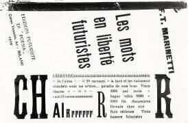 Page du livre Mots en liberté futuriste (Filippo Tommaso Marinetti) - Muzeo.com