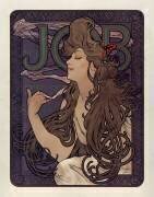 Papier à cigarette Job (Alfons Mucha) - Muzeo.com