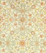 Papier peint à motif floral de lys entouré de roses (William Morris) - Muzeo.com