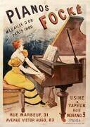 Pianos Focké médaille d'or Paris 1889... (Daynau) - Muzeo.com