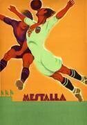 Publicité pour un match entre Valence et une équipe anglaise au stade Mestalla le 15 avril 1929 (Ecole espagnole) - Muzeo.com