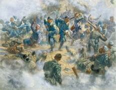 Reprise du Fort de Douamont (?) par l'infanterie française, 1916 (Henri Georges Jacques Chartier) - Muzeo.com