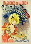 Reproduction d'une affiche annonçant la Fête des Fleurs à Bagnères-de-Luchon (Jules Chéret) - Muzeo.com