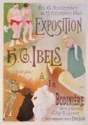 Reproduction d'une affiche annonçant une exposition de H.G. Ibels, à la Bodinière, rue St Lazare, Paris, 1894 (Henri-Gabriel Ibels) - Muzeo.com
