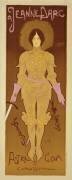 Reproduction d'une affiche publicitaire des costumes de «Jeanne d'Arc» dans un magasin de draperies (Georges de Feure) - Muzeo.com