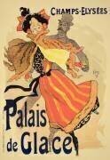 Reproduction d'une affiche publicitaire du Palais de Glace (Jules Chéret) - Muzeo.com