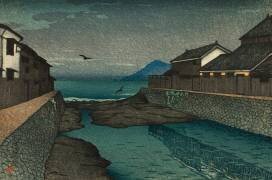 Rivière Horikawa, Obama, 1920 (Hasui Kawase) - Muzeo.com