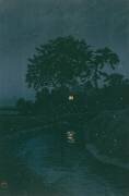 Rivière Minuma à Ōmiya (Hasui Kawase) - Muzeo.com