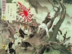 Scène de la guerre sino-japonaise en Corée (Kiyochika Kobayashi) - Muzeo.com