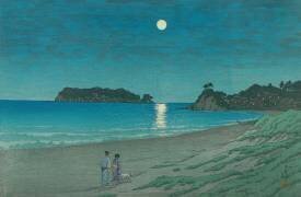Shichirigahama dans la province de Sagami (Hasui Kawase) - Muzeo.com