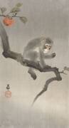 Singe dans un arbre fruitier (Ohara Koson) - Muzeo.com
