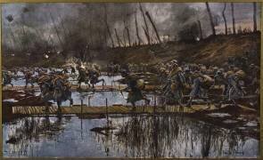 Sur l'Yser, août 1917 (François Flameng) - Muzeo.com