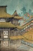 Temple de la montagne à Senda (Hasui Kawase) - Muzeo.com