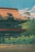 Temple Kenchō, Kamakura (Hasui Kawase) - Muzeo.com