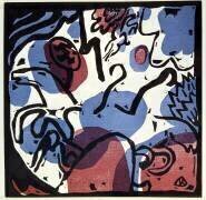 Trois cavaliers en rouge, bleu et noir (Wassily Kandinsky) - Muzeo.com