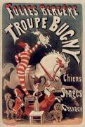 Troupe Bugny, chiens, singes, chevaux (Jules Chéret) - Muzeo.com