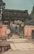 Une petite porte du Temple (Hiroshi Yoshida) - Muzeo.com