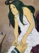 Une toxicomane qui s'injecte de la drogue (Eugène Grasset) - Muzeo.com