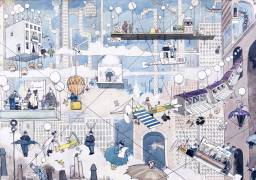 Vie aérienne (William Heath Robinson) - Muzeo.com