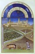 Les Riches Heures du Duc de Berry, Mars (Frères Limbourg) - Muzeo.com