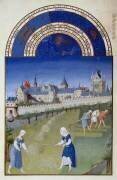 Les Riches Heures du Duc de Berry, Juin (Frères Limbourg) - Muzeo.com