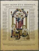 Saint Crépin et saint Crépinien, martyrs et patron des cordonniers (anonyme) - Muzeo.com