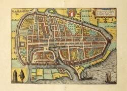 Plan de Rotterdam (Georg Braun) - Muzeo.com