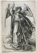 Saint Michel terrassant le dragon (Martin Schongauer) - Muzeo.com