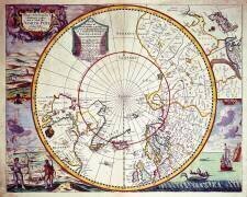 Une carte du pôle Nord (John Seller) - Muzeo.com