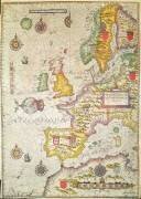 Une carte générale, et une description des côtes maritimes de l'Europe, et de la navigation (Jodocus Hondius) - Muzeo.com