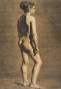Académie de jeune femme (Eugène Delacroix) - Muzeo.com