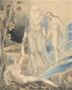 Ange de la présence divine amenant Eve à Adam (William Blake) - Muzeo.com