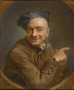 Autoportrait à l'index (Quentin de La Tour) - Muzeo.com