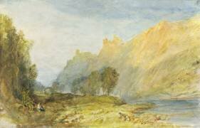 Bruderburgen sur le Rhin (Joseph Mallord William Turner) - Muzeo.com