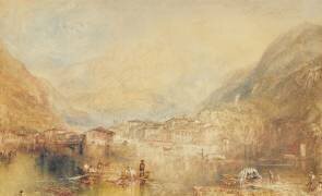 Brunnen depuis le lac des Quatre-Cantons (Joseph Mallord William Turner) - Muzeo.com
