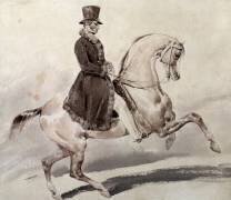 Cavalier dans un manteau bordé de fourrure (Théodore Géricault) - Muzeo.com