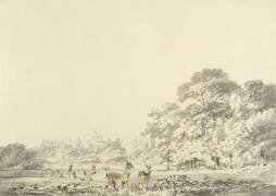 Château et parc de Windsor avec des cerfs (Joseph Mallord William Turner) - Muzeo.com
